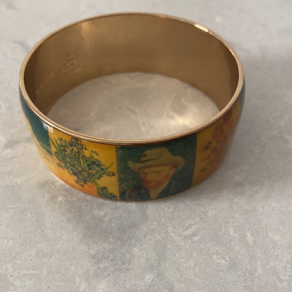 Van Gogh 22kt Goldplated bangle Van Gogh Collage, by Erwin Pearl® - Picture 3 of 16